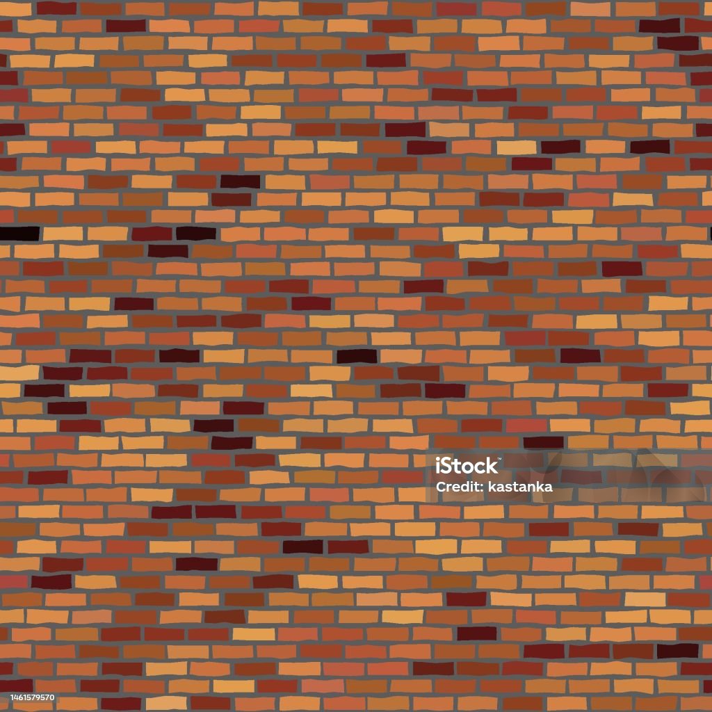 Seamless Brick Wall Vector Graphic Illustration Pattern Stock ...