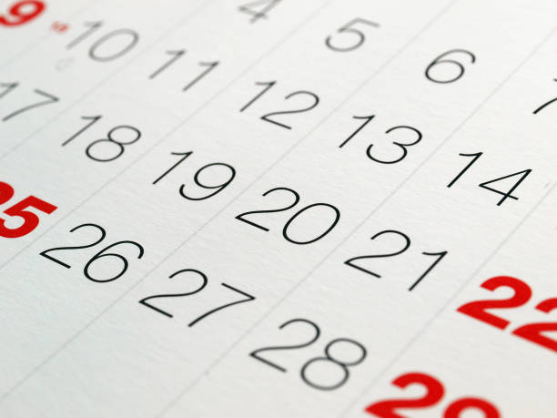 istock Closeup of a calendar 1461582560