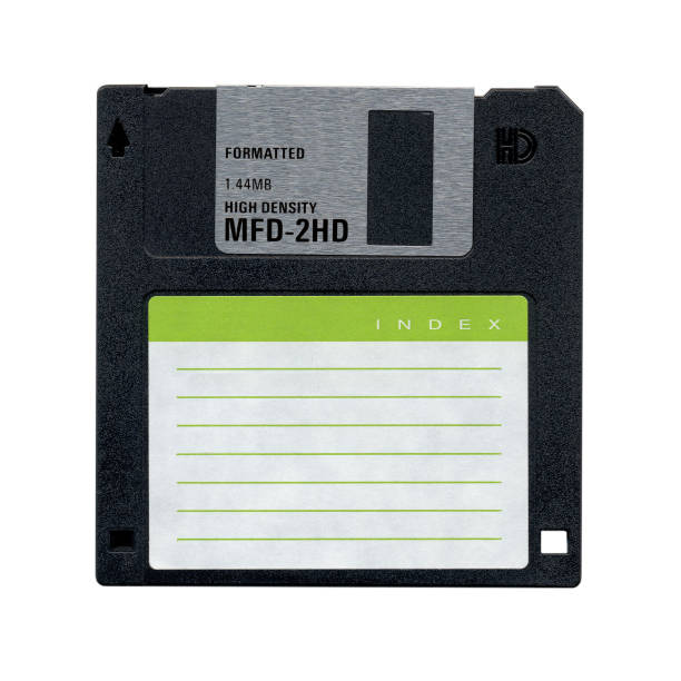 diskette auf weißem hintergrund isoliert - computerdiskette stock-fotos und bilder