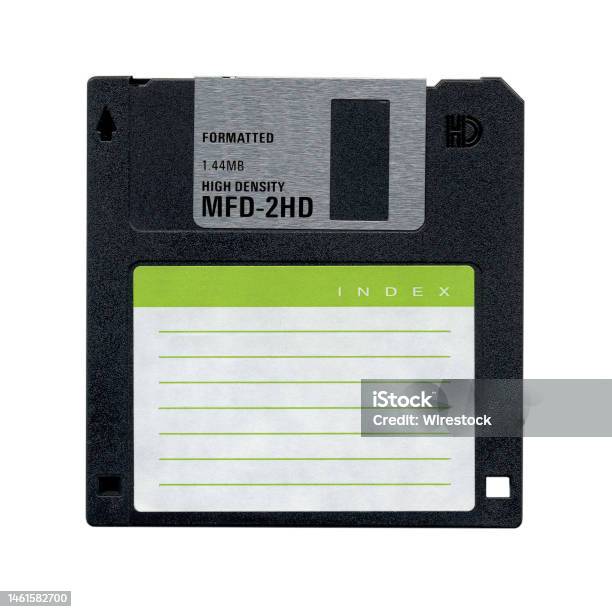 Floppy Disk Isolated On The White Background Stock Photo - Download Image Now - Backup, Color Image, Computer