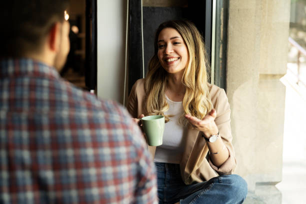 istock Woman enjoy in coffee break 1461582829
