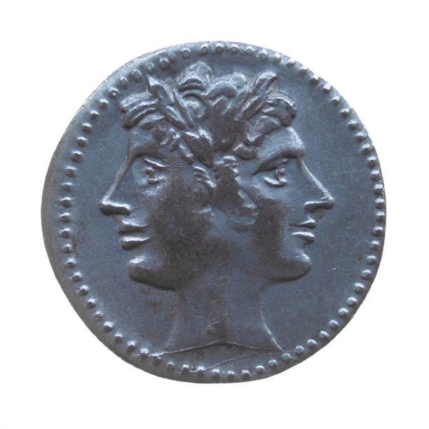 istock Old Roman Empire coin from ancient Rome 1461582975