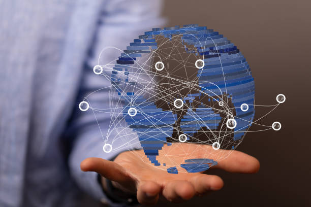 istock 3D rendering of the earth on a person's hand 1461585114