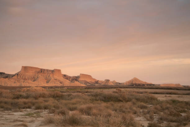 istock desert landscape in bardenas reales at sunset 1461586867