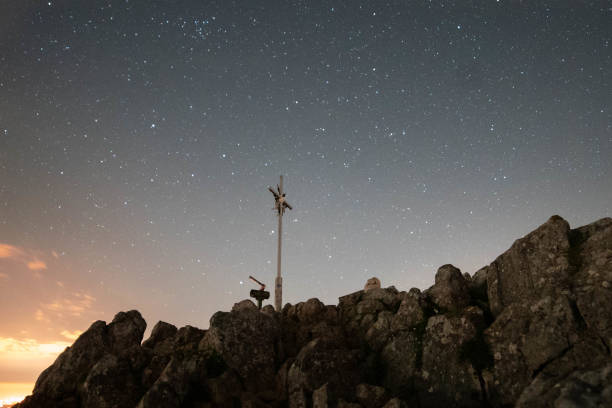 istock Mesmerizing shot of a milky way starry night 1461587428