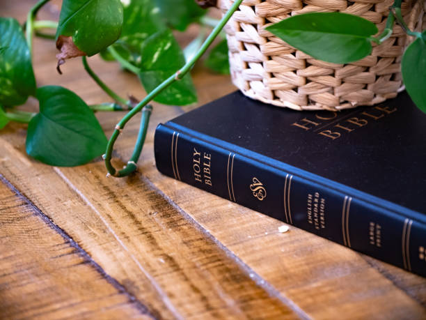 istock Closeup of the Holy Bible on a table 1461589161