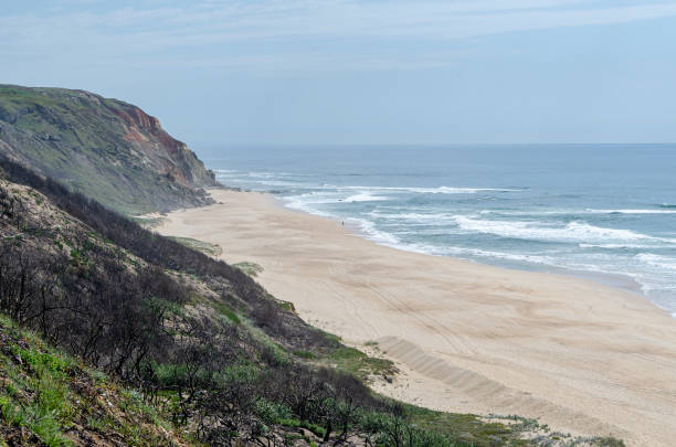 istock Sandy and rocky beach called Paredes da Vitoria, Portugal 1461590346