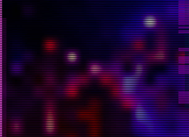 istock Abstract glitch neon light cyberpunk futuristic concept poster background 1461596161