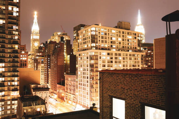 istock Illuminated New York City in the evening 1461597660