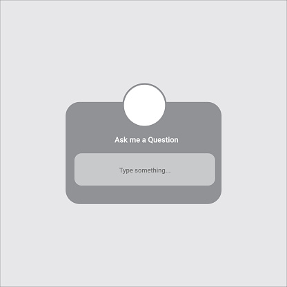 Ask A Question Box Interface Stock Illustration - Download Image Now ...
