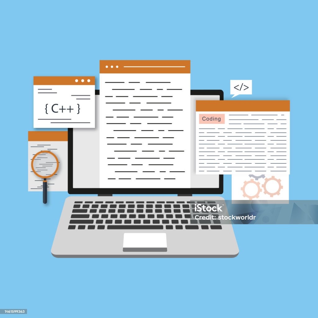 Programming Skills Vector Illustration Stock Illustration - Download ...