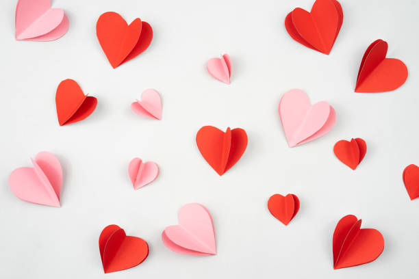 istock sweet love shape pattern in origami style for valentines day background 1461599497