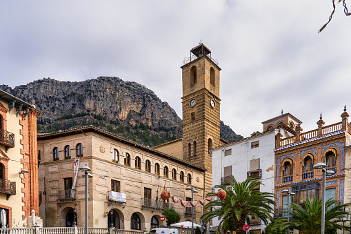 Cazorla, Spain - Nov 29, 2022: Town Hall In Plaza de La Corredera, The Egg, El Huevo - Cazorla in province Jaen, Andalusia, Spain, Europe