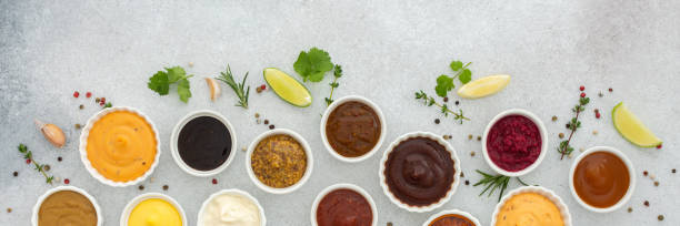 istock Different types of sauces in bowls 1461604553