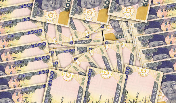 istock Nigerian Naira 500 banknotes in a fan mosaic pattern 3d illustration 1461606122