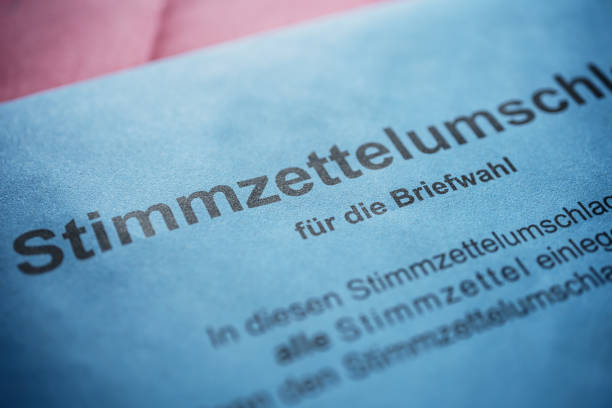 Ballot papers for the postal vote (Briefwahl) in Germany