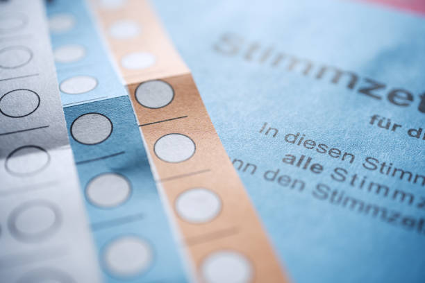 Ballot papers for the postal vote (Briefwahl) in Germany