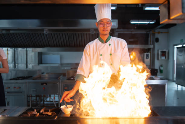 istock Chefs that specialize in cooking will be meticulous with every cooking process. Even minor details will not be overlooked. As with stir-fry, high heat will be used until a flaming flame appears 1461610050