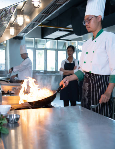 istock Chefs that specialize in cooking will be meticulous with every cooking process. Even minor details will not be overlooked. As with stir-fry, high heat will be used until a flaming flame appears 1461610164