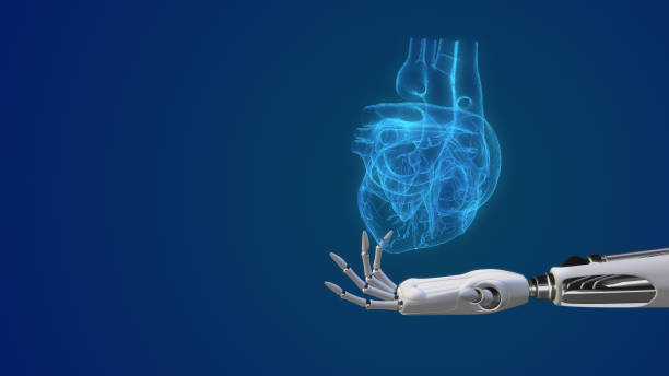istock A robotic hand is holding human heart 1461610612