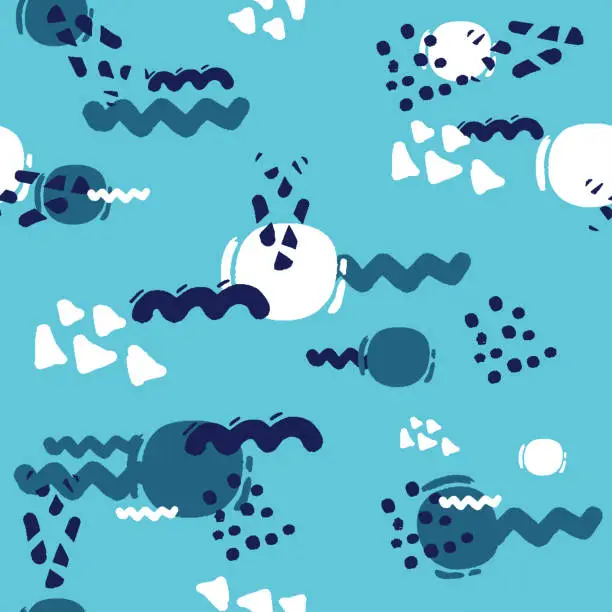 Vector illustration of Random blob organic pattern spot shape. Amorphous ink blob geometric round pattern