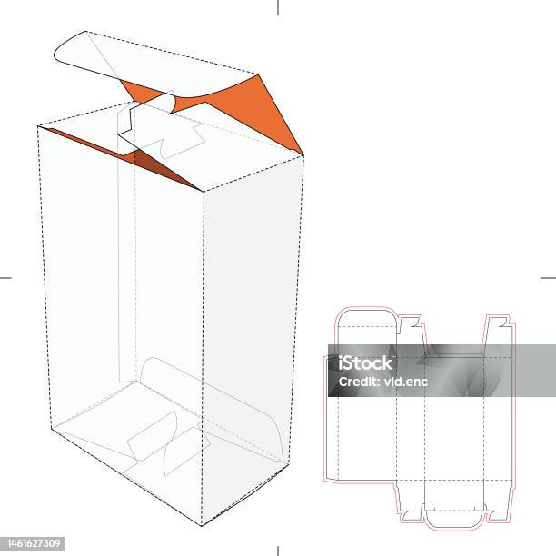 Rectangular Standard Retail Box Stock Illustration - Download Image Now ...