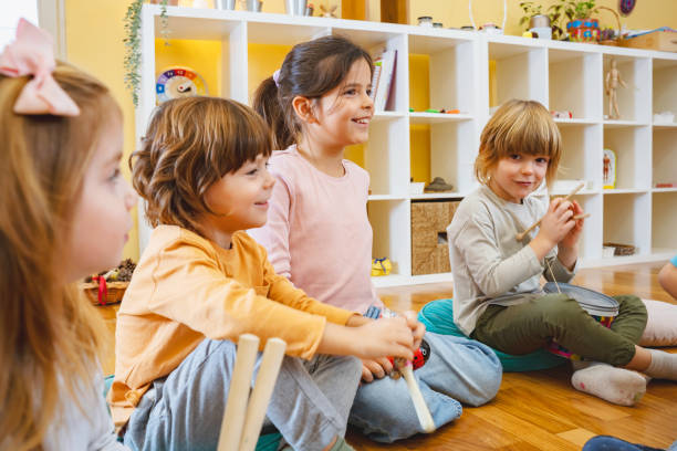 istock Portrait of preschool child playing and learning 1461630055