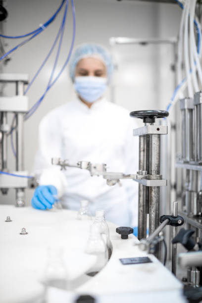 Precision in Pharmaceutical Manufacturing stock photo