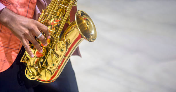 Valencia,Spain, April,6,2015: musical band playing instruments outdoors