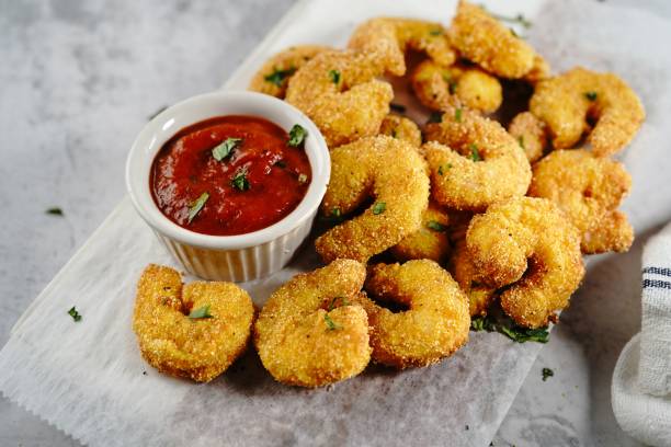 istock Homemade Popcorn shrimps 1461637892