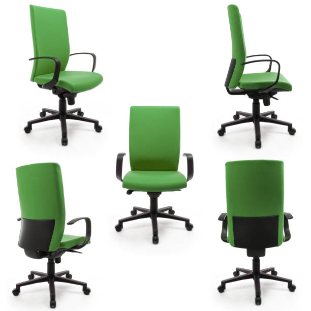 istock Office arm chair isolated on white 1461639232