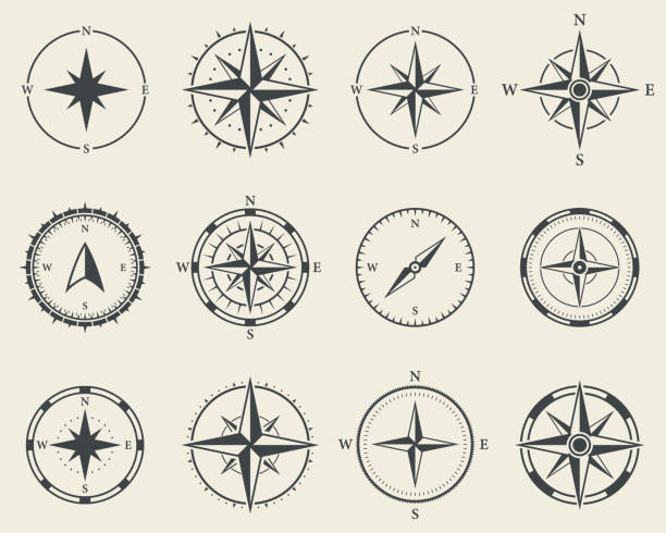Adventure Direction Arrow to North South West East Orientation Navigator Modern Pictogram. Compass Map Silhouette Icon Set. Rose Wind Navigation Retro Equipment Sign. Isolated Vector Illustration Adventure Direction Arrow to North South West East Orientation Navigator Modern Pictogram. Compass Map Silhouette Icon Set. Rose Wind Navigation Retro Equipment Sign. Isolated Vector Illustration. east stock illustrations