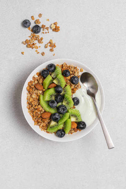 istock Morning healthy fast homemade breakfast concept 1461652060
