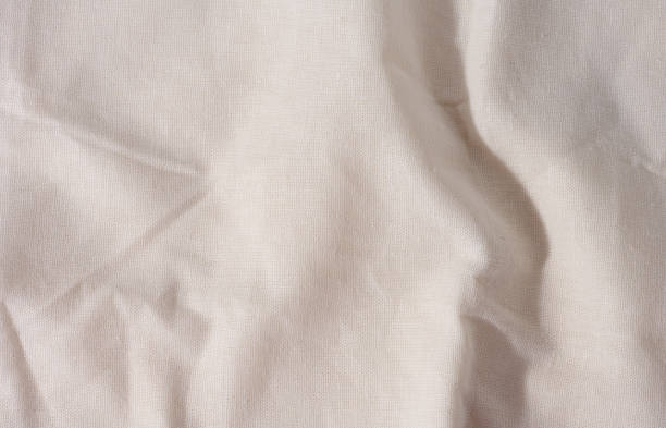 istock White linen, clothing fabric 1461654873