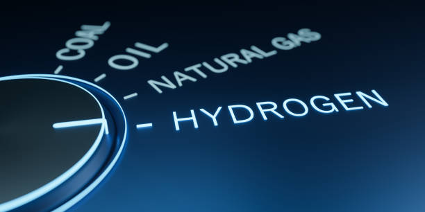 istock Control knob turning to future innovation, Hydrogen sustainable energy storage for clean environment concept, fuel cell electricity generator for electric car with zero emissions idea 1461654879