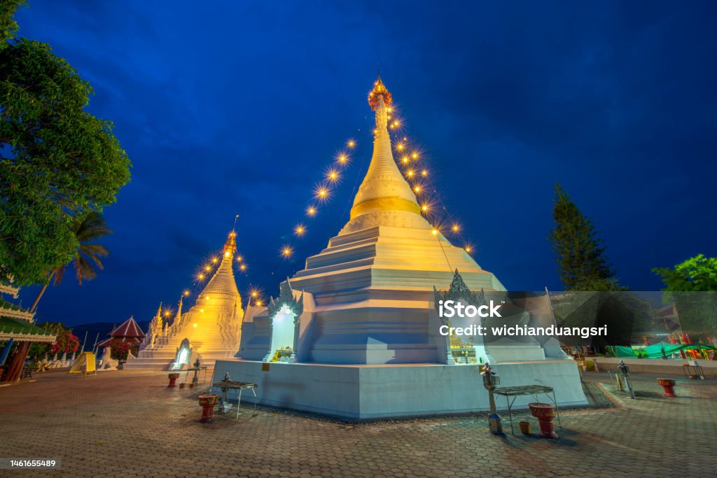 Wat Phra That Doi Kong Mu Mae Hong Son province, Thailand Mae Hong Son Province Stock Photo