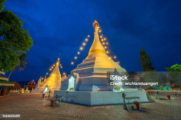 Wat Phra That Doi Kong Mu Mae Hong Son Province Thailand Stock Photo - Download Image Now