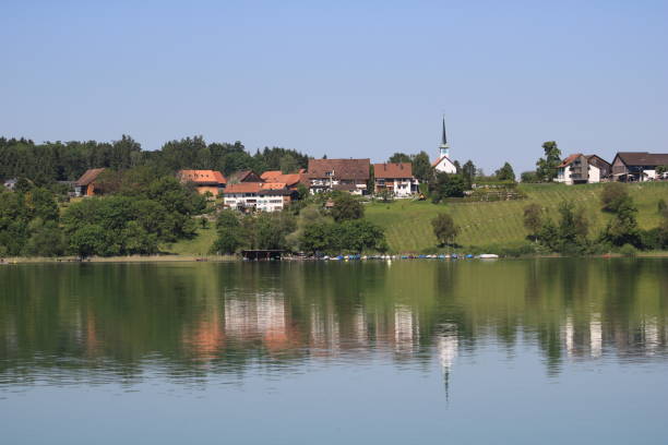 istock Idyllic village Seegraben, Zurich. 1461656975
