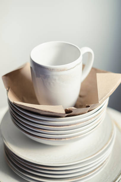 istock Set of new ceramic crockery 1461660005