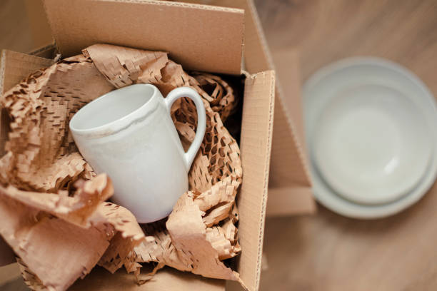 istock Delivery of new ceramic crockery 1461661087