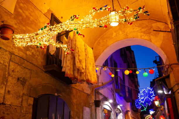istock Christmas lights in Italy 1461666633