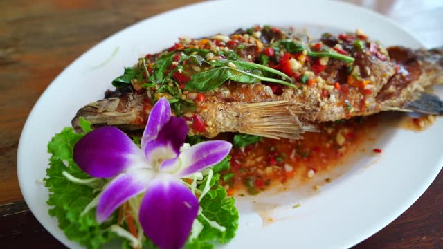 Fried Fish with Chili