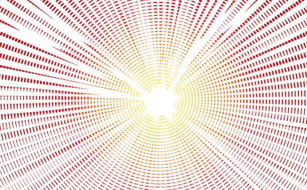 Vector illustration of Sunburst with light beams