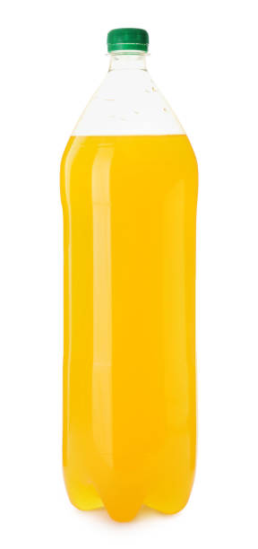 istock Delicious orange soda water on white background 1461675758