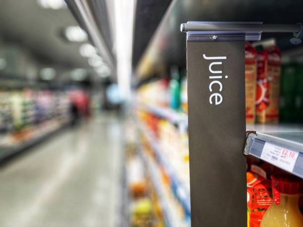istock Juice aisle in supermarket 1461676367