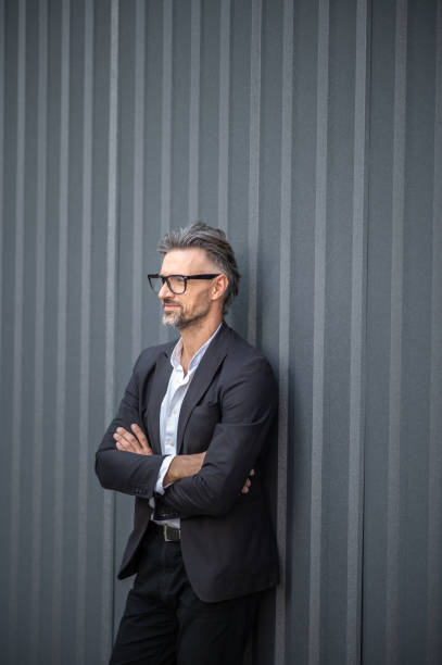 istock Confident bearded businessman in eyeglasses 1461677981