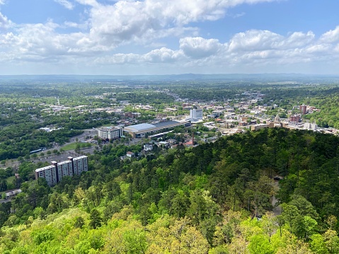 View of Hot Springs from Hot Springs Mountain Tower, Arkansas, 2022