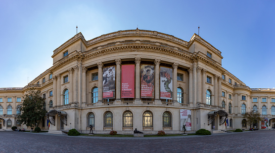 Bucharest, Romania - October 23, 2022: A picture of the Romanian National Museum of Art.