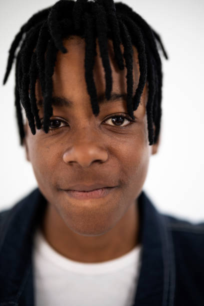 istock Portrait African boy looking at camera 1461686954