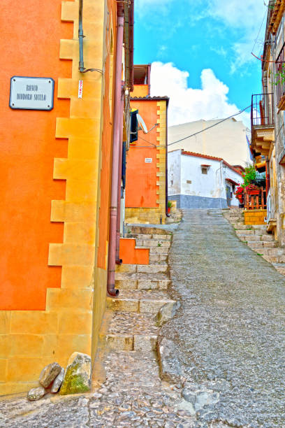 Glimpse into the historic center of Noto Sicily Italy